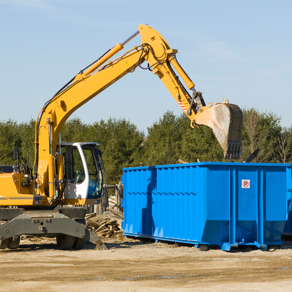 what size residential dumpster rentals are available in Chase Crossing Virginia